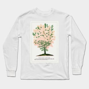 Purple Fringe Tree lithograph (1900) Long Sleeve T-Shirt